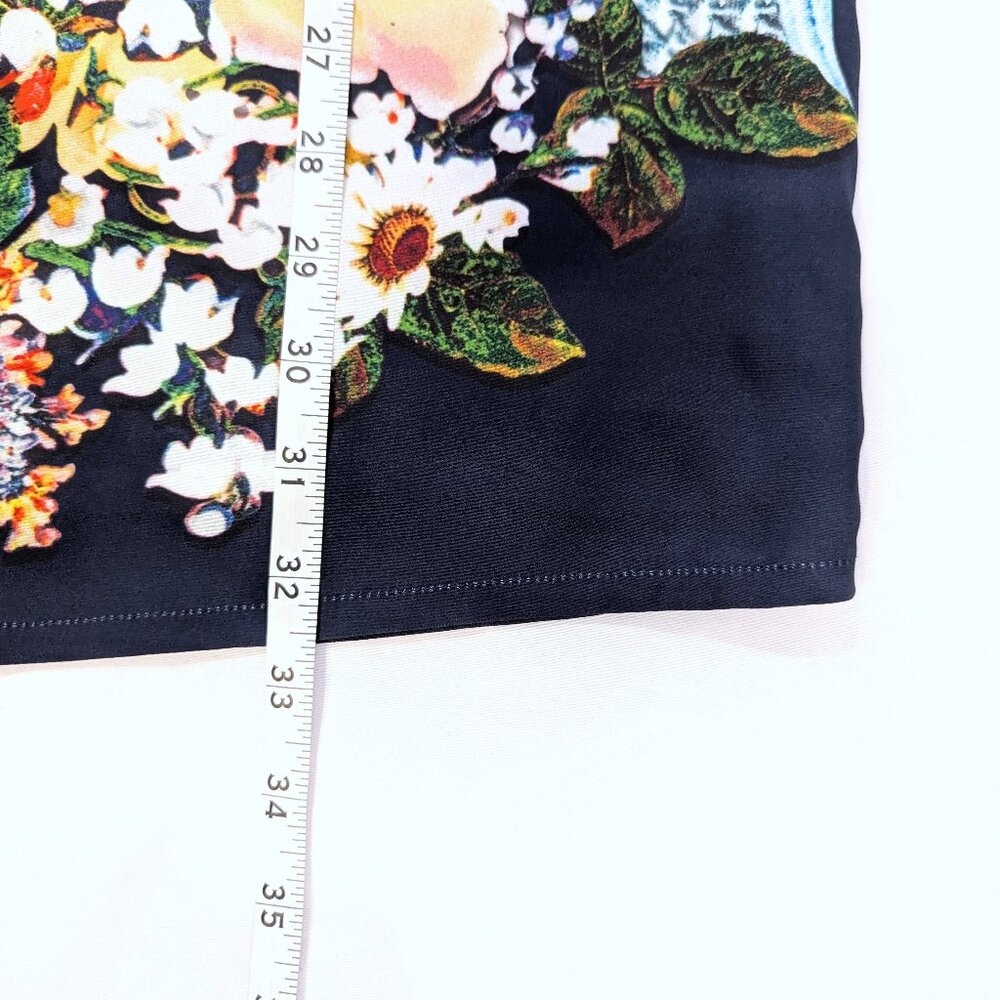 La Chapelle Sport | Short Sleeve Shift Dress Navy Floral | Size FR 38 (US 6) - Picture 11 of 12